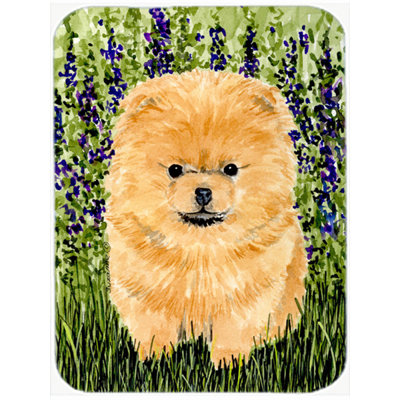 East Urban Home Pomeranian Glass Cutting Board