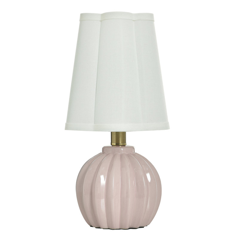 Lampe de table Tamara Day for Stylecraft Ophelia, 25 W, Pivoine rose, H 12,5 po x l 7 po x P 7 po