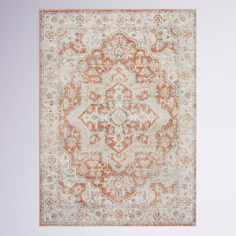Lago Vista Washable Oriental Indoor Rug, Rectangle 6'7" x 9'