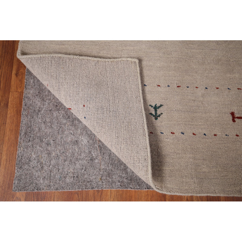Tapis oriental tribal petits animaux Gabbeh 7 x 10
