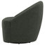 Fauteuil d'appoint pivotant vert Denali