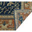 Tapis fin fait à la main Chobi Taraneh - bleu marine - rouille, 11 pi 7 po x 15 pi 1 po
