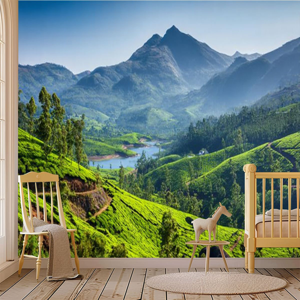 Millwood Pines Peel and Stick Wallpaper Wall Mural Tea plantations ...