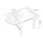 Retro Nut-Brown Oval Solid Wood Dining Table