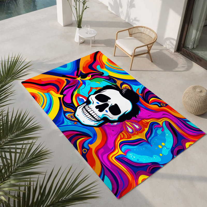 Aurora Rush Indoor And Outdoor Area Rug, Rectangle 1'6" x 2'6"
