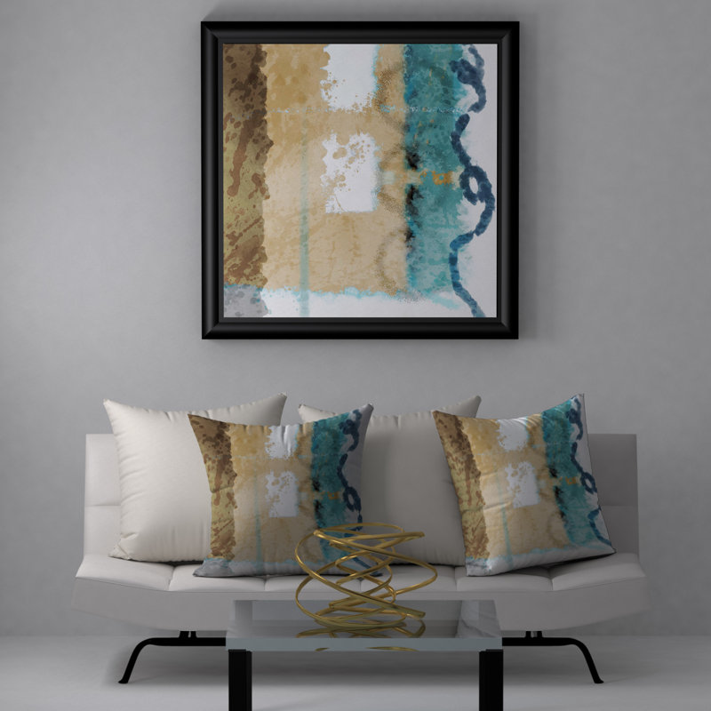 Housse de coussin décorative carrée « Pleasure », 18 po x 18 po