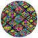 Machine Washable Indoor/Outdoor Christain ACN1327 Black Rug