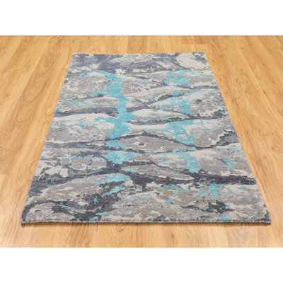 Debbora One-of-a-Kind 3' X 5' New Age Area Rug in Gray