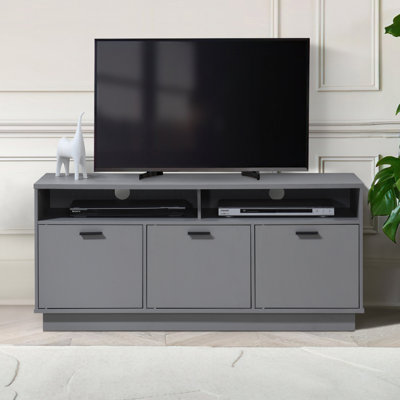 47.24 In. Wood TV Stand With 3 Storage Cabinets Fits TV's Up To 55 In.
