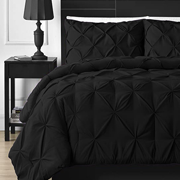 HiEnd Accents Melinda Washed Linen 3-Piece Super King Comforter Set