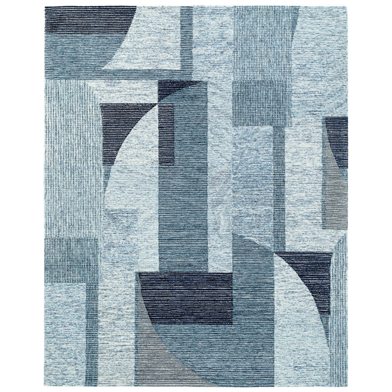 Aloisia Hand Tufted Wool Abstract Indoor Rug, Rectangle 3' x 5'