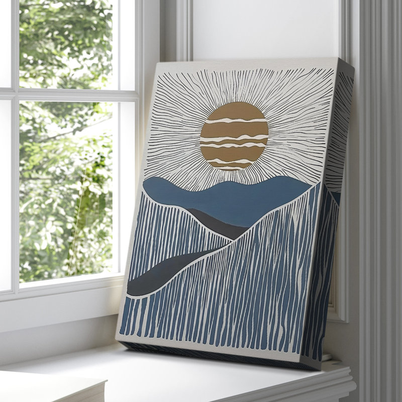 Toile tendue avec châssis abstrait dx - prêt à accrocher, H 27 po x l 18 po
