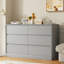 Commode 6 tiroirs double, commode en bois l 47,2 po avec tiroirs profonds pour chambre à coucher-577499477