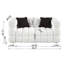 Luxueux canapé Marshmallow Boucle avec coussins moelleux, pour plus de confort et de style dans n'importe quel salon-139473429