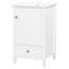 Meuble-lavabo de 20 po avec lavabo en céramique, meuble-lavabo autoportant avec armoire de rangement, support de rangement, fabrication robuste, finition peinte lisse