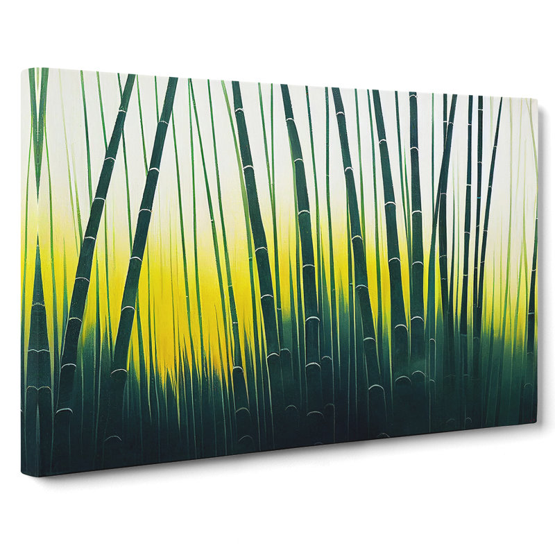 Painted Bamboo Forest Vol.3 - Wrapped Canvas, 35cm H x 50cm W x 3cm D
