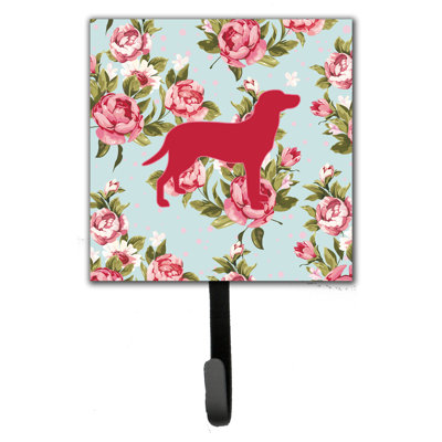 Crochet mural pour roses labrador shabby