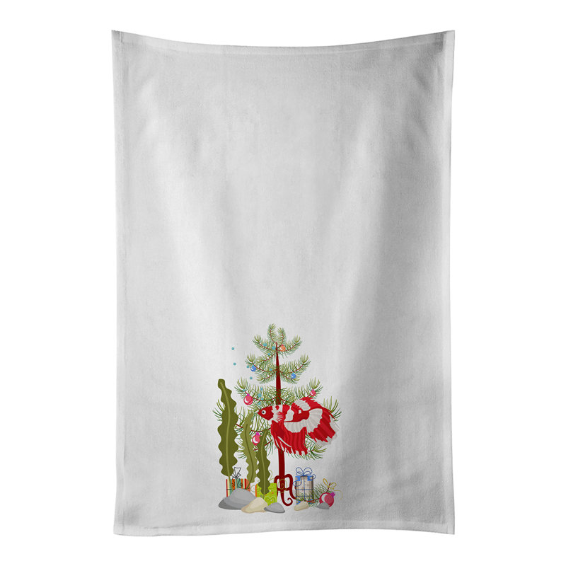 Ensemble de 2 serviettes de cuisine Veil Tail Betta Merry Christmas