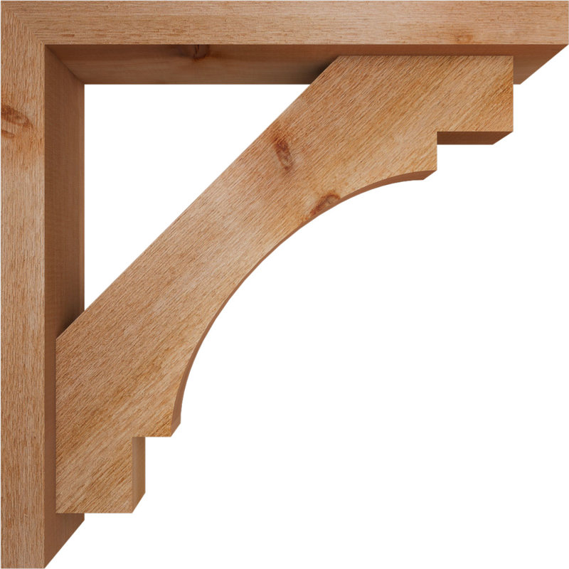 Support Merced Block avec support décalé, 26 x 26, Cèdre rouge occidental de l 4 po (scié brut)