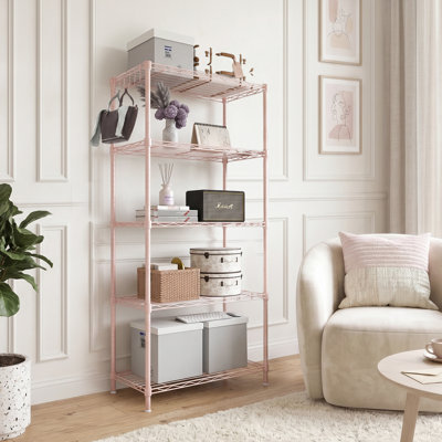 5-Tier Storage Rack With Adjustable Shelves