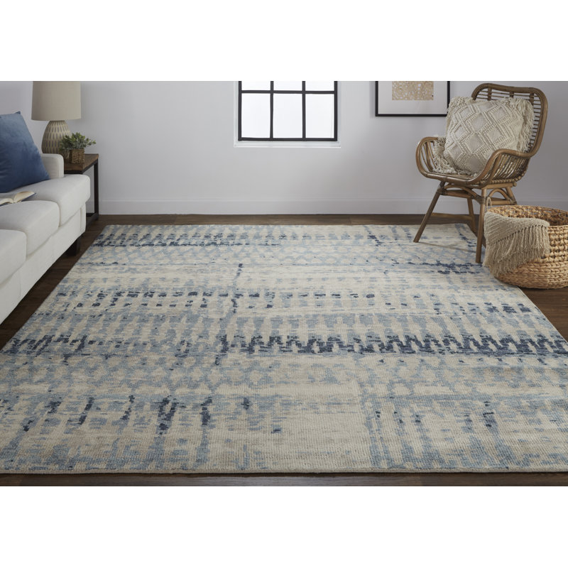 Palomar Wool Abstract Area Rug, Rectangle 3'6" x 5'6"