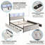 Smart Bookcase Velvet Storage Beds Upholstered Bed-134454803