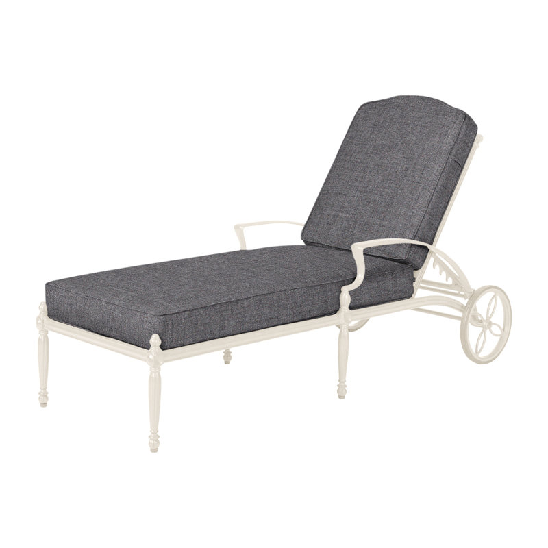 Bel Air Outdoor Chaise Lounge, Slate, Midnight Gold