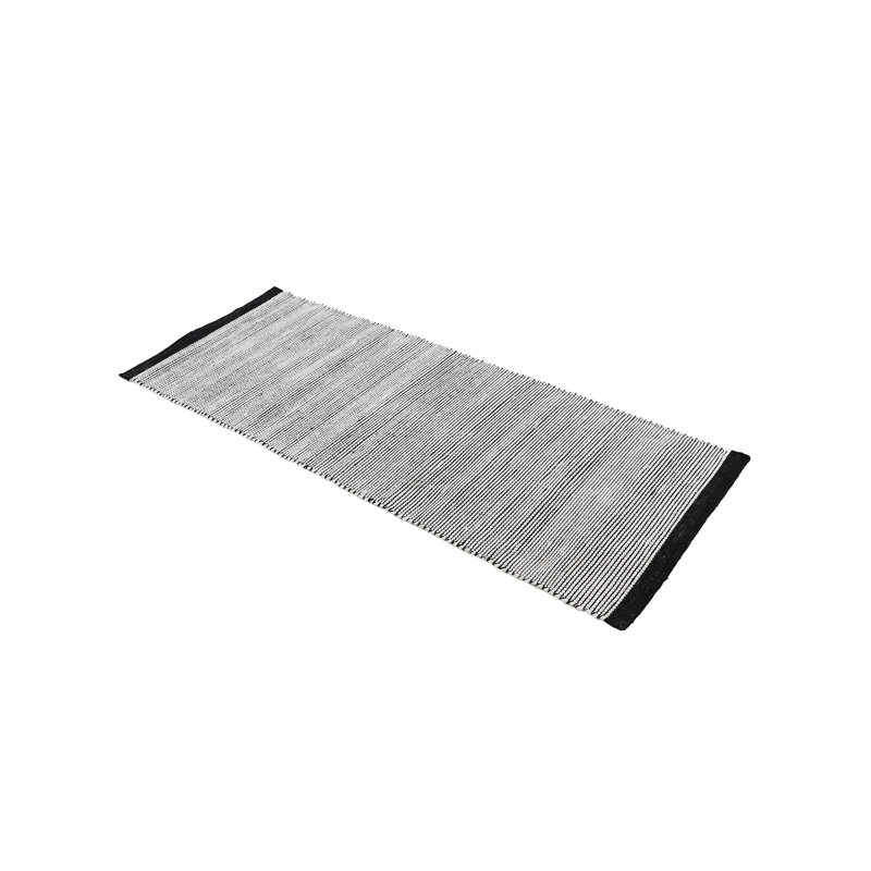 Mona Striped Wool Hand Woven Area Rug, Runner 80 x 400cm