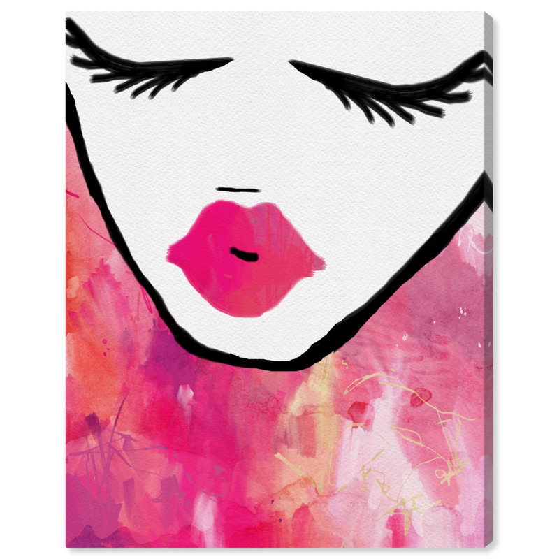 Dreaming Her Portraits - Peinture, H 20 po x l 16 po, Toile tendue
