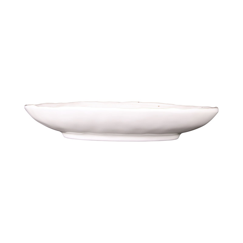 Assiette à salade en mélamine 8,8 po profonde ovale de 19 oz Van Gogh, Taupe