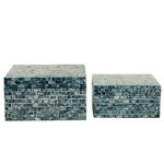 2 Piece Wooden Decorative Box Set