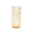Pleated Glass Vase-Golden Flake
