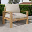 Chaise de patio d'extérieur avec coussins (simple)