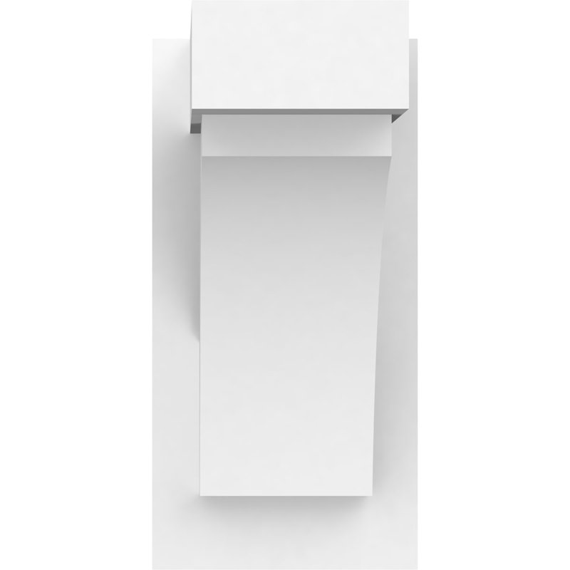 Uréthane Thorton Signature avec embouts blocs, brun clair apprêté, H 14 po x l 7 po x P 14 po