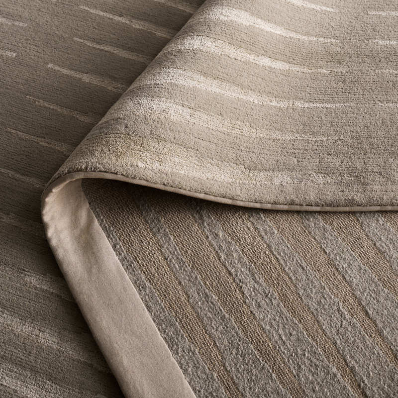 Ralph Lauren Ayumi Stripe Wool, Silk Striped Rug, Rectangle 10' x 14'