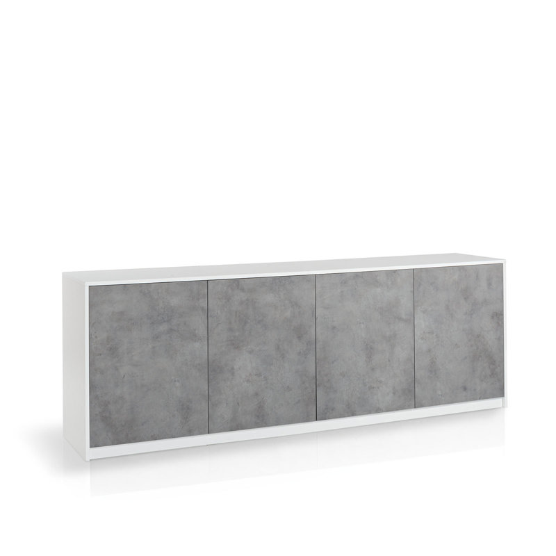 McCutchenville 238cm Sideboard, White Cement