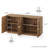 Corbey 64.8" Fluted Buffet Cabinet Symmetrical Arc Accent Sideboard Large Console Table-1717070728