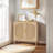Buffet Cabinet With Storage,Accent Bathroom Floor Cabinet,With Two Doors And 4 Compartments Forstorage,Cabinet With Solid Wood Feet,Sideboard Cabinet For Hallway, Entry, Living Room-1283809470