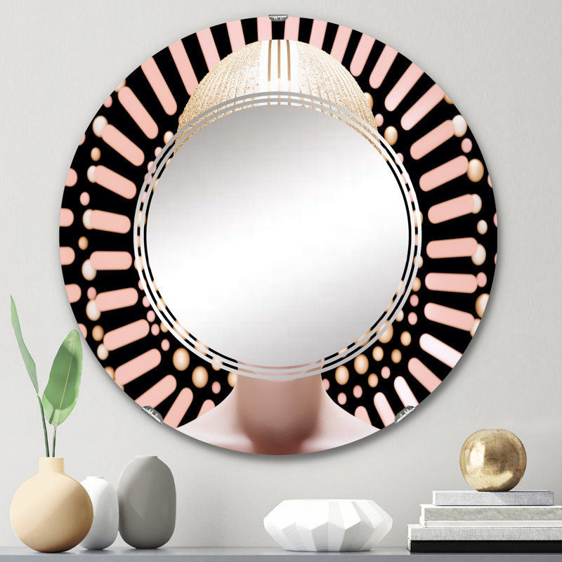 Miroir mural rond Ostende, 24 po x 24 po