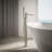 Parallel Floor-Mount Bath Filler Trim With Handshower-83850796