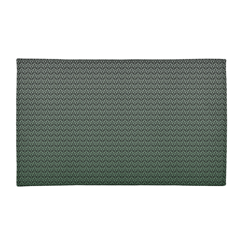Tapis de zone verte art déco classic, Rectangle 4 pi x 6 pi