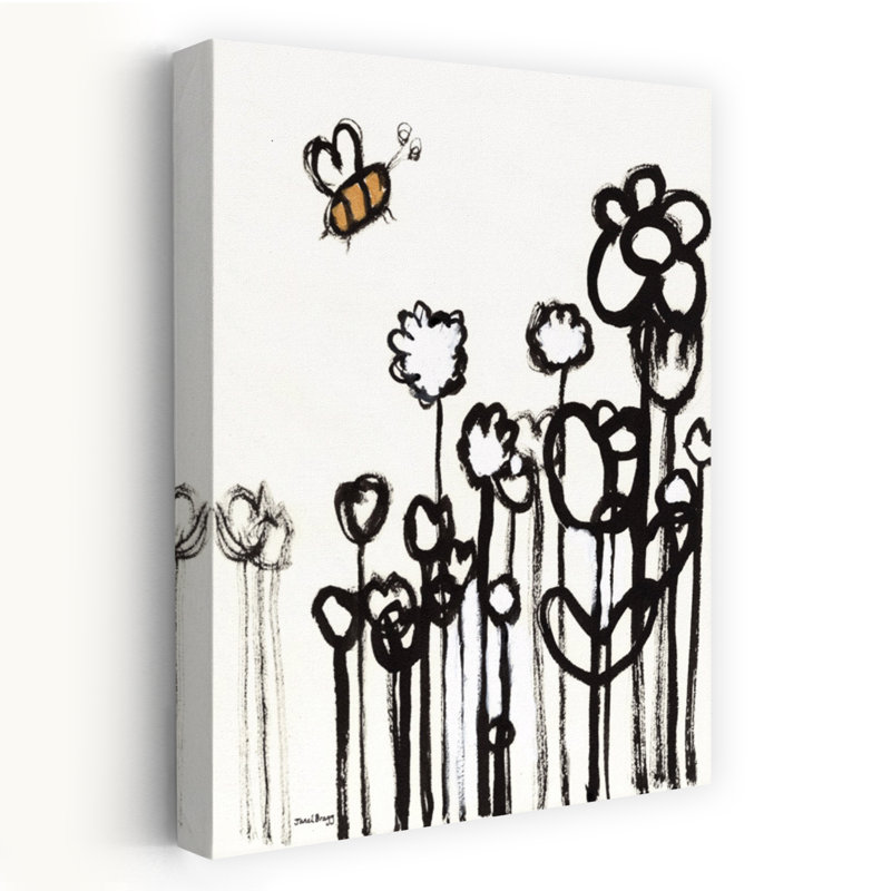 Art contemporain avec abeille, H 24 po x l 16 po