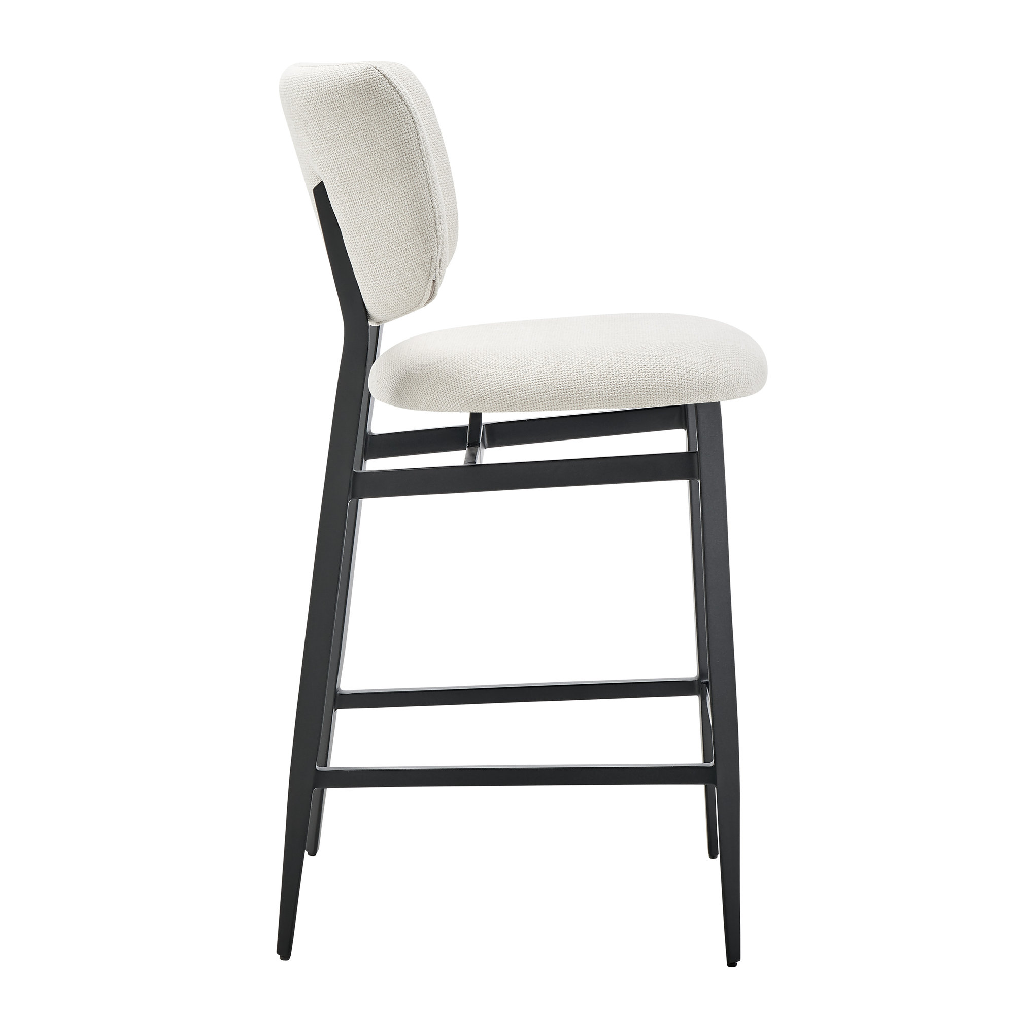 Inola Upholstered Counter Stool, Beige