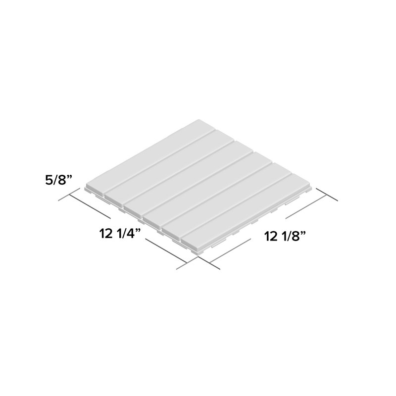 Carreaux de terrasse emboîtables en bois de couleur chêne doré 12 po x 12 po Ermont