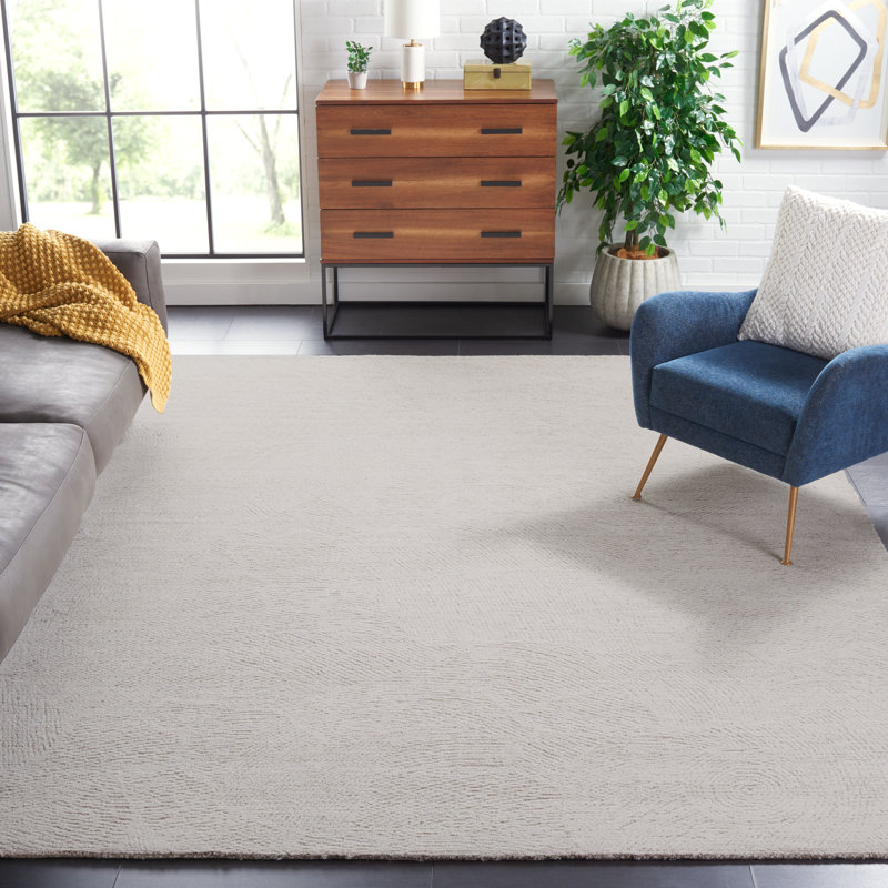 Metro Floral Area Rug In Natural / Ivory, Runner 119.38 x 304.8cm