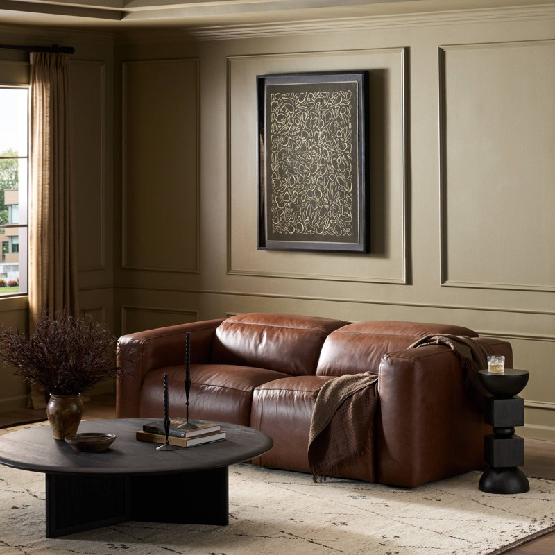 Radley 89" Power Recliner 2 - Piece Sofa, Sonoma Coco Genuine Leather