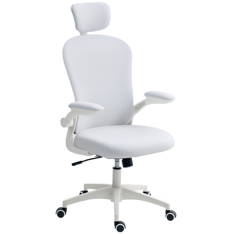 Foam Padding Office Chair, White