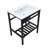 24" L x 18" W Wall Mounted Bathroom Sink with Towel Rack White Ceramic Bathroom Wall Hung Sink