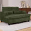 Canapé modulaire ajustable 2 pièces avec dossier ajustable et chaise longue convertible en velours côtelé Fluffy-161108157