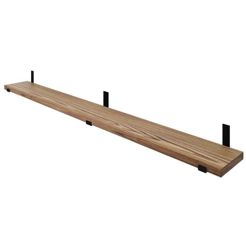 Tablette flottante en bois massif Ilkan, H 6 po x l 84 po x P 9,9 po